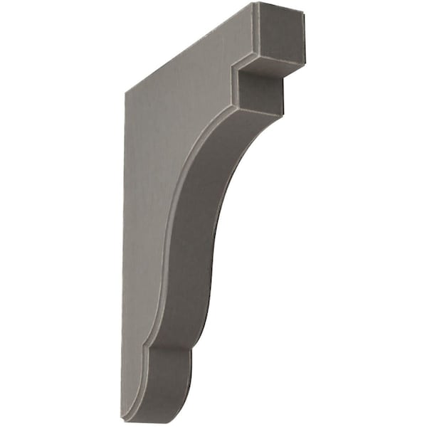 Ekena Millwork 1 3/4"W x 8 1/2"D x 11"H Bedford Wood Vintage Decor Bracket, Reclaimed Grey BKTWD02X09X11BEGY - main